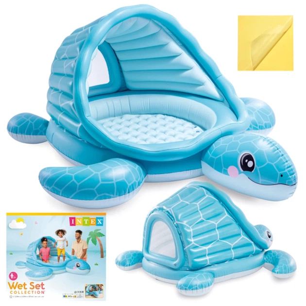 Надувний басейн Intex Turtle Cove Playland 218x206x97 см з дахом (6941057430423) - зображення 13