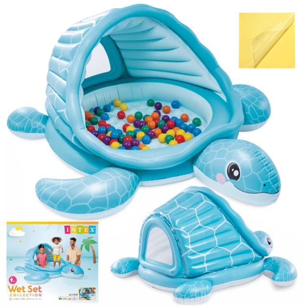Надувний басейн Intex Turtle Cove Playland 218x206x97 см з дахом (6941057430423) - зображення 14