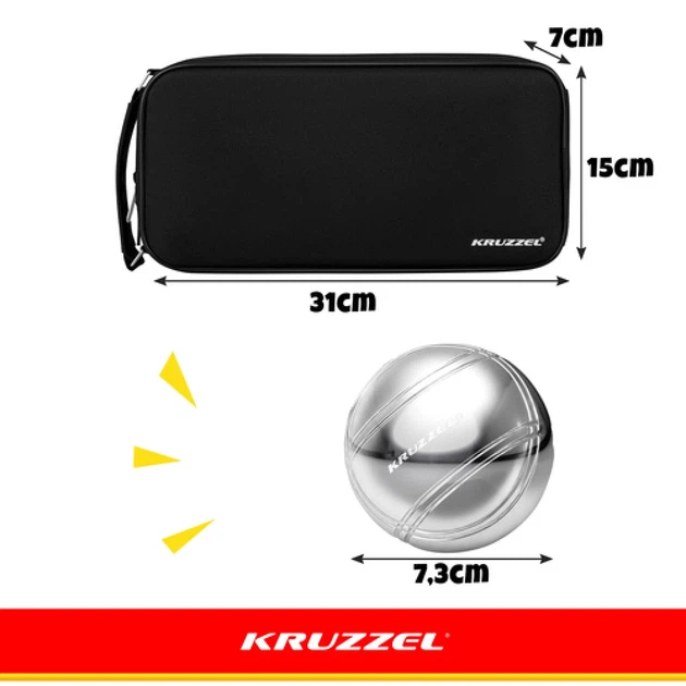 Игра в петанк Kruzzel 8 шаров + чехол (5900779948334) - Фото 2 Игра в петанк Kruzzel 8 шаров + чехол (5900779948334) - изображение 2
