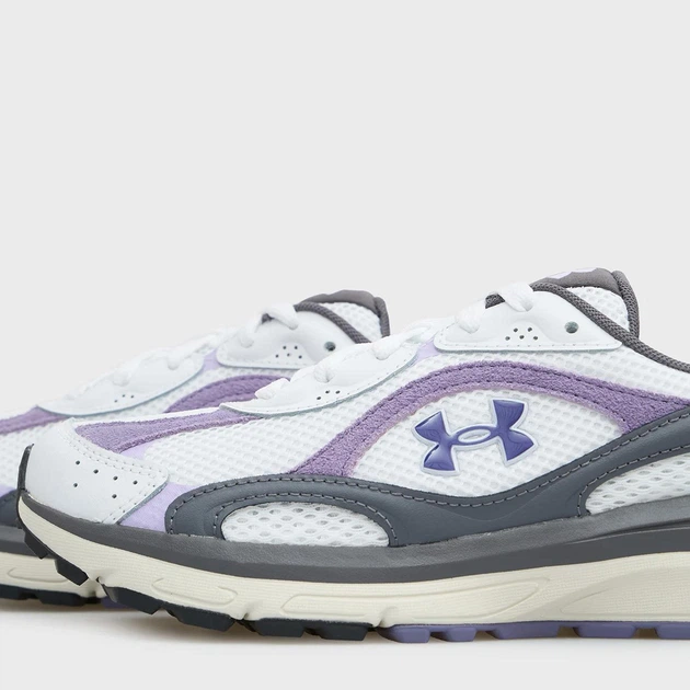 Женские кроссовки для бега Under Armour W Tech Runner 6007575-101 40 (8.5US) 25.5 см Бело-сиреневые (198633963554) - Фото 5 Женские кроссовки для бега Under Armour W Tech Runner 6007575-101 40 (8.5US) 25.5 см Бело-сиреневые (198633963554) - изображение 5