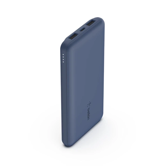 Портативний зарядний пристрій Belkin 10000mAh 15W Dual USB-A USB-C Blue (BPB011BTBL) - зображення 2