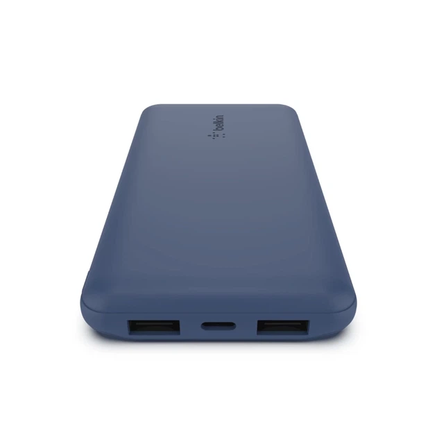 Портативний зарядний пристрій Belkin 10000mAh 15W Dual USB-A USB-C Blue (BPB011BTBL) - зображення 5