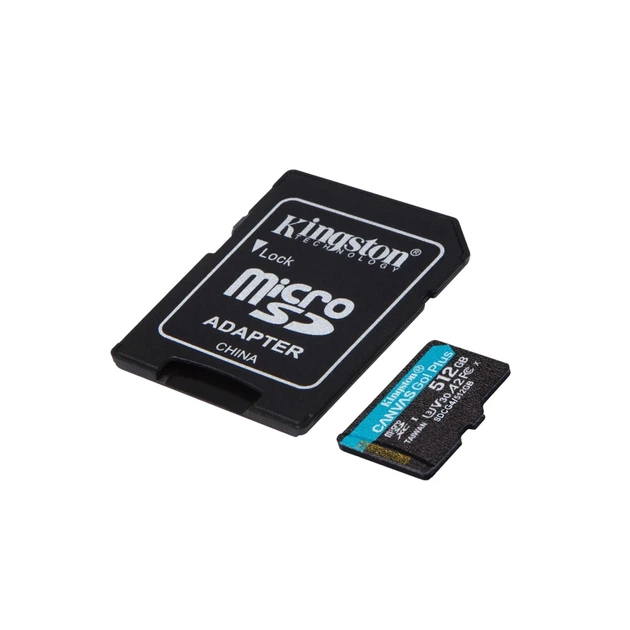 Карта пам'яті Kingston Canvas Go Plus microSDXC 512 ГБ + адаптер SD (740617348040) - Фото 3 Карта пам'яті Kingston Canvas Go Plus microSDXC 512 ГБ + адаптер SD (740617348040) - зображення 3