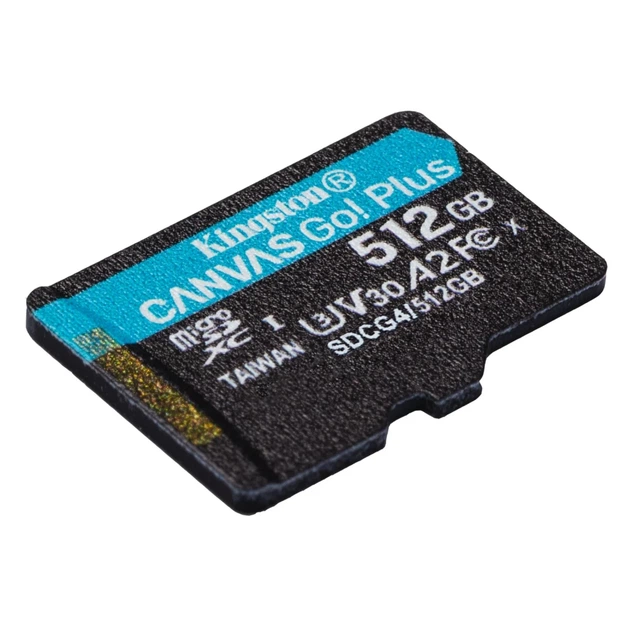 Карта пам'яті Kingston Canvas Go Plus microSDXC 512 ГБ + адаптер SD (740617348040) - Фото 4 Карта пам'яті Kingston Canvas Go Plus microSDXC 512 ГБ + адаптер SD (740617348040) - зображення 4