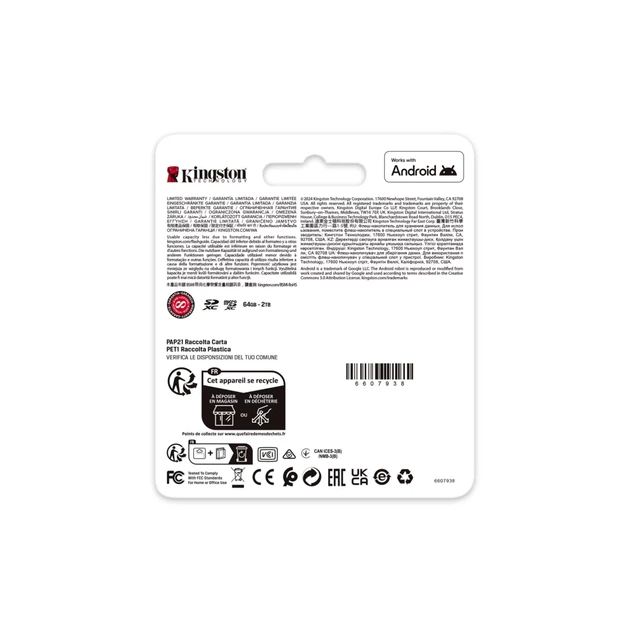 Карта пам'яті Kingston Canvas Go Plus microSDXC 512 ГБ + адаптер SD (740617348040) - Фото 6 Карта пам'яті Kingston Canvas Go Plus microSDXC 512 ГБ + адаптер SD (740617348040) - зображення 6