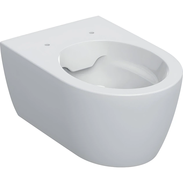 Подвесной унитаз Geberit iCon 530x355 овальный, без сиденья, белый - изображение 3
