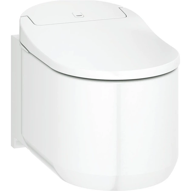 Подвесной унитаз Grohe Sensia Arena овальный, с сиденьем Soft-Close, белый глянцевый (39354SH1) - изображение 4