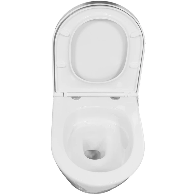 Подвесной унитаз Grace Rem Vortex округлый, с сиденьем Soft-Close, белый глянцевый (WH8001B) - изображение 2