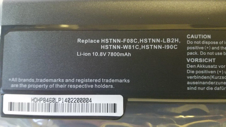 Батарея для HP EliteBook 8460 8560 ProBook 6360 6460 6560 10.8V 7800 mAh CC06 - изображение 2