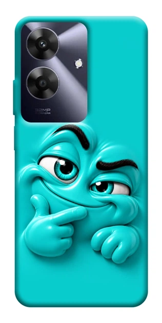 Чехол для Realme Note 60 с принтом Бірюзовий-скептик - Фото 1 Чехол для Realme Note 60 с принтом Бірюзовий-скептик - изображение 1