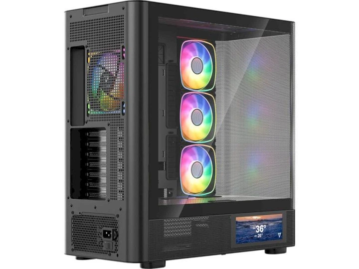Корпус MODECOM VOLCANO AQ400 ARGB MIDI BLACK (MC-A-AQ400-4FA-B) - зображення 4