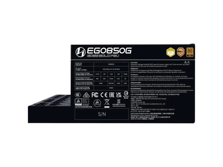 Блок живлення Lian Li Edge Gold 850W Black (G9P.EG0850G.B000.EU) - изображение 8