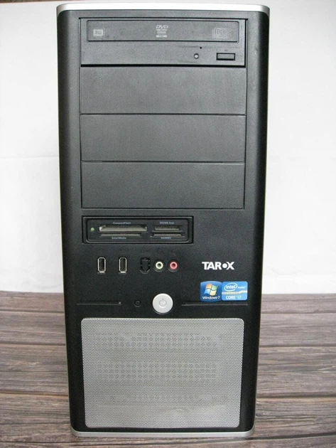 ПК Tarox PC Tower / Intel Core i7-860 (4 (8) ядра по 2.8 - 3.4 GHz) / 16 GB DDR3 / 256 GB SSD / nVidia GeForce GTX 750, 1 GB GDDR5, 128-bit / DVD-RW / 300W / Win 10 Pro + Кабель питания б/у - изображение 2