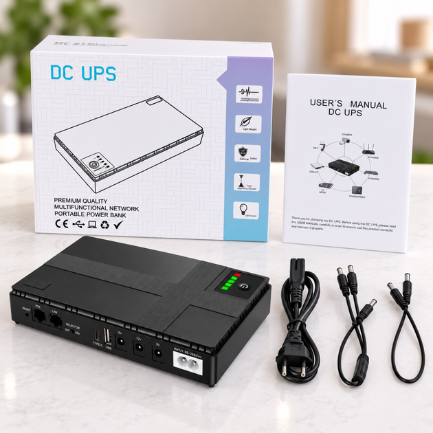 Источник бесперебойного питания Mini UPS для роутера 20800 мАч 45 Вт - Фото 6 Источник бесперебойного питания Mini UPS для роутера 20800 мАч 45 Вт - изображение 6