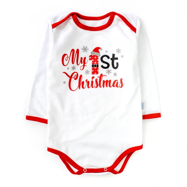 Святкове утеплене боді для малюка з різдвяним принтом My First Christmas Dexter`s 68 Молочний dex771 (d352-3-ngtg-68-sm) - Фото 7 Святкове утеплене боді для малюка з різдвяним принтом My First Christmas Dexter`s 68 Молочний dex771 (d352-3-ngtg-68-sm) - изображение 7