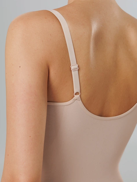 Боди-белье женское больших размеров Giulia Body String Shapewear L/XL Светло-бежевое (4823116934740) - изображение 4