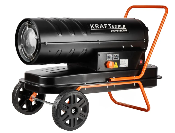 Дизельная тепловая пушка Kraft&Dele KD11710 30 кВт 595 м³/ч Дизельный обогреватель с термостатом бак 19 л - Фото 5 Дизельная тепловая пушка Kraft&Dele KD11710 30 кВт 595 м³/ч Дизельный обогреватель с термостатом бак 19 л - изображение 5