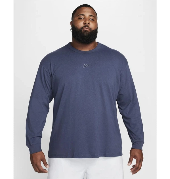 Кофта чоловіча Nike Sportswear Premium Essentials Long-Sleeve T-Shirt Blue XL Синій DO7390-437 - зображення 2