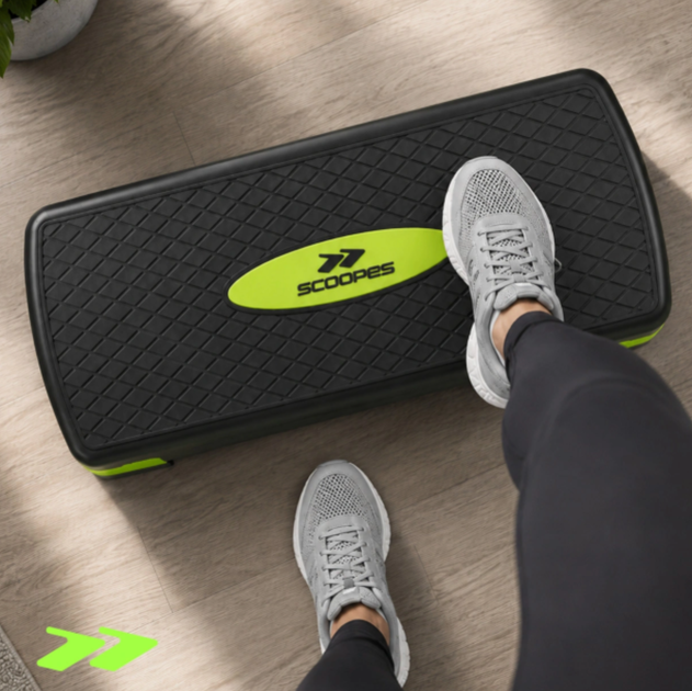 Степ платформа Scoopes BodyStep Basic 3 115159 три рівні висоти з протиковзким покриттям чорна - Фото 5 Степ платформа Scoopes BodyStep Basic 3 115159 три рівні висоти з протиковзким покриттям чорна - изображение 5