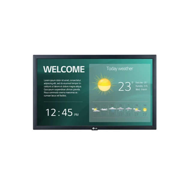 Рекламний дисплей LG 22SM3G 21.5" 1920x1080 WebOS 250 cd/m² (8806098661039) - Фото 1 Рекламний дисплей LG 22SM3G 21.5" 1920x1080 WebOS 250 cd/m² (8806098661039) - зображення 1