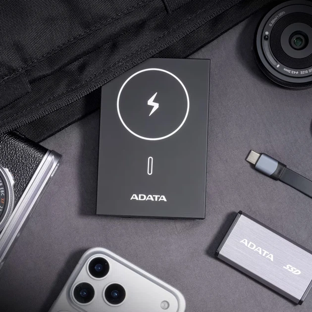 Портативний SSD з зовнішім акумулятором ADATA SR800MPB 1TB USB 3.2 Gen2 x2 Read/Write 2000MB/s magnetic wireless charging QC/PD 20W 5000mAh - изображение 9