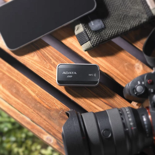 Портативний SSD ADATA URBAN TAPSAFE 1TB USB 3.2 Gen2 x2 Read/Write 1900MB/s/1800MB/s with NFC Black - изображение 9