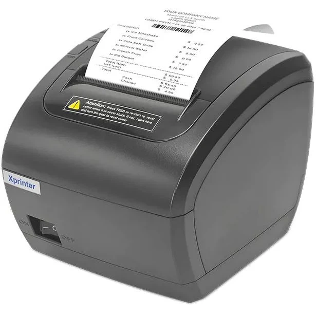 Принтер чеков Xprinter XP-Q838L настольный термопечать USB Ethernet автообрезка - изображение 6
