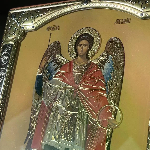 Икона Архангел Михаил под стеклом SA7032/3O (11 х 14,5 см) - изображение 8