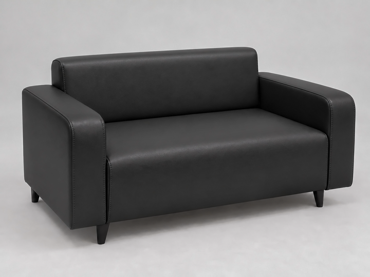 Диван офисный Tobi Sho Арне с подлокотниками 1380х700х740 мм, кожзам Black/2230 - Фото 1 Диван офисный Tobi Sho Арне с подлокотниками 1380х700х740 мм, кожзам Black/2230 - изображение 1