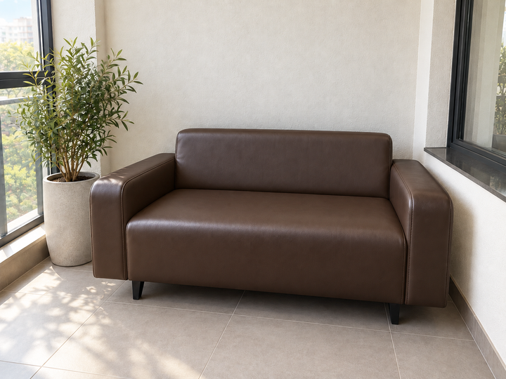Диван офисный Tobi Sho Арне с подлокотниками 1580х700х740 мм, кожзам Bright Brown/2231 - Фото 3 Диван офисный Tobi Sho Арне с подлокотниками 1580х700х740 мм, кожзам Bright Brown/2231 - изображение 3