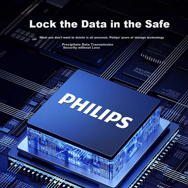 Флеш-накопитель PHILIPS 512 ГБ Type-C USB 3.2 с двойным интерфейсом для телефона, металлический корпус 61UT-D с вращающимся креплением, высокая скорость чтения/записи, прочный, подходит для бизнеса, офиса и учебы. - изображение 9