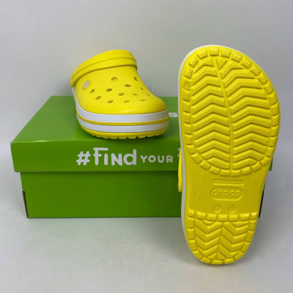 Крокси Crocband Lemon/White, розмір 39 - Фото 8 Крокси Crocband Lemon/White, розмір 39 - зображення 8