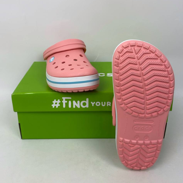 Крокси Crocband Melon Ice/Blue, розмір 39 - Фото 8 Крокси Crocband Melon Ice/Blue, розмір 39 - зображення 8