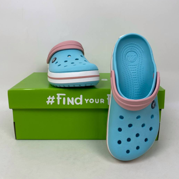 Крокси Crocband Ice Blue/White, розмір 39 - Фото 7 Крокси Crocband Ice Blue/White, розмір 39 - зображення 7