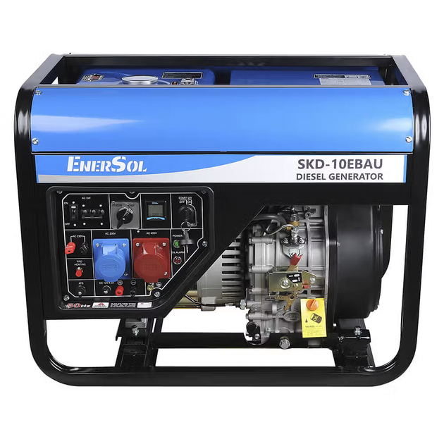 Генератор дизельный EnerSol SKD-10EBAU 230/400В 10 кВт электростартер Blue - изображение 2