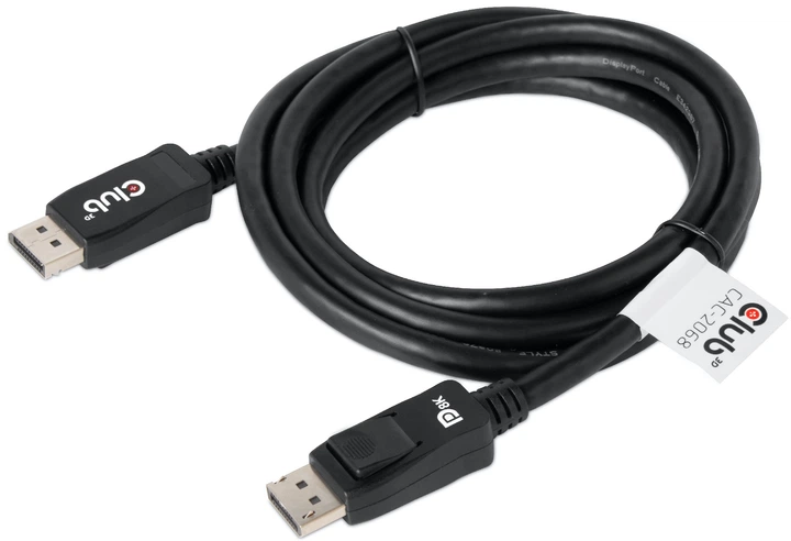 Kabel Club 3D DisplayPort 1.4 2 m Black (CAC-2068) - obraz 2