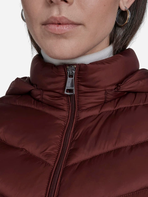 Теплий жилет короткий жіночий Calvin Klein 588122625 XL Бордовий (1163218112) - зображення 5