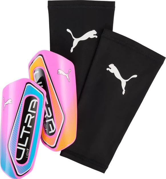Щитки футбольні Puma Ultra Light Sleeve розмір M Рожево-чорні (4069161841019) - Фото 1 Щитки футбольні Puma Ultra Light Sleeve розмір M Рожево-чорні (4069161841019) - зображення 1