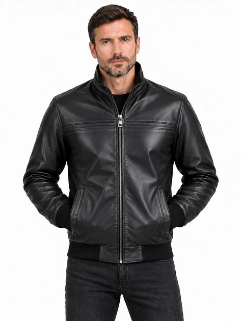 Кожаная куртка Epica UZ-02 L черный - Фото 1 Кожаная куртка Epica UZ-02 L черный - изображение 1