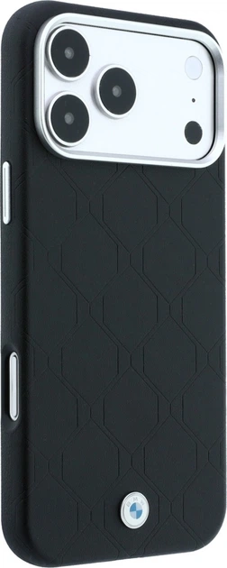 Etui na smartfon Apple iPhone 18 Pro/17 Pro BMW Sign Deboss Quilted Metal Logo MagSafe Black (BMHMP18L26SWOSPK) - obraz 4