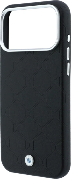 Etui na smartfon Apple iPhone 18 Pro/17 Pro BMW Sign Deboss Quilted Metal Logo MagSafe Black (BMHMP18L26SWOSPK) - obraz 6