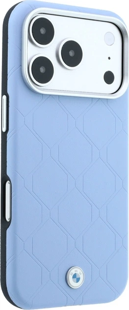 Etui na smartfon Apple iPhone 18 Pro Max/17 Pro Max BMW Sign Deboss Quilted Metal Logo MagSafe Blue (BMHMP18X26SWOSPB) - obraz 4