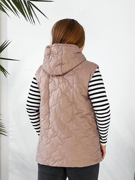 Теплый жилет короткий женский ELFBERG MAR-0470 46-48 Мокко (2000001066874) - изображение 2