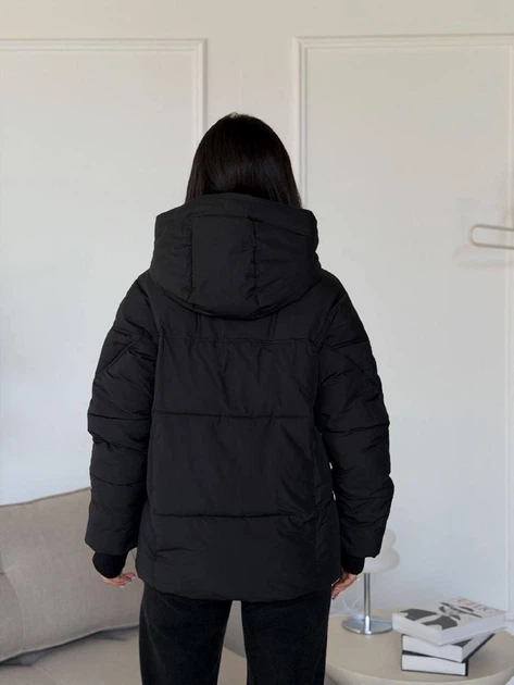 Пуховик зимний короткий женский ELFBERG GAL-620 S Черный (2000001097199) - изображение 2