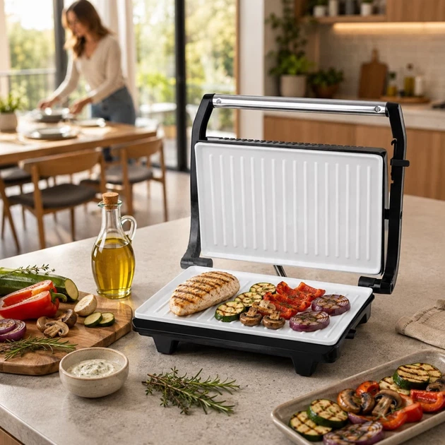 Электрогриль Esperanza Taleggio EKG006 750 Вт Stainless Steel (5901299914632) - изображение 11
