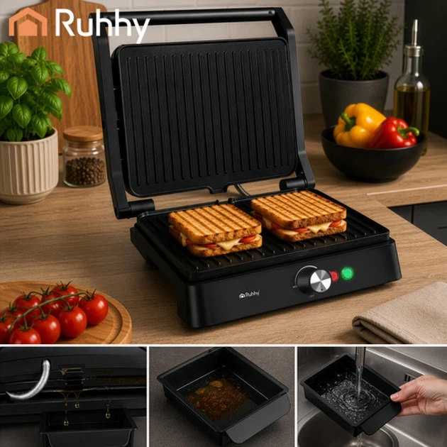 Электрогриль Ruhhy 2000 Вт (5900779957893) - изображение 6