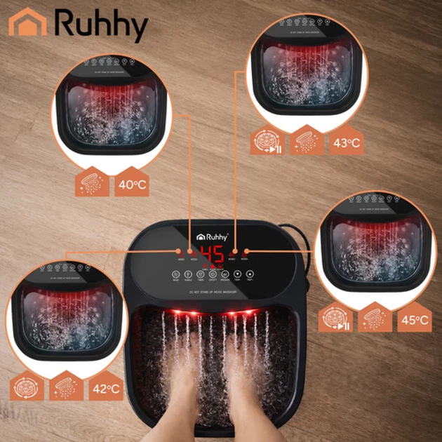 Массажер для ног Ruhhy 26894 с подогревом 550 Вт (5900779961654) - изображение 15