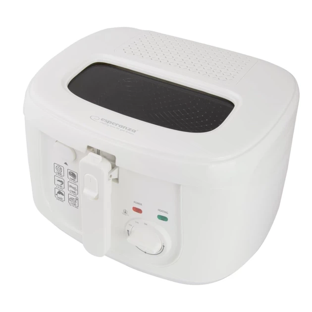 Фритюрница Esperanza Spring Roll EKG012 2,5 л 1800 Вт White (5901299954744) - Фото 1 Фритюрница Esperanza Spring Roll EKG012 2,5 л 1800 Вт White (5901299954744) - изображение 1