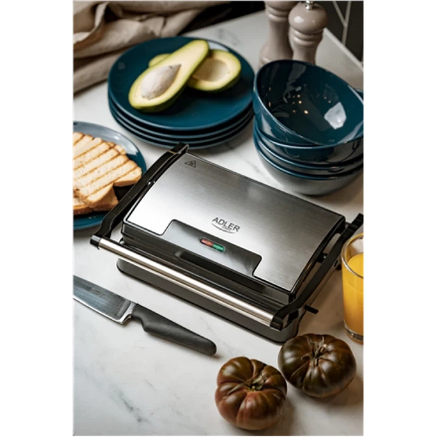 Електрогриль Adler AD 3052 1200 Вт Stainless Steel (5903887801959) - зображення 8