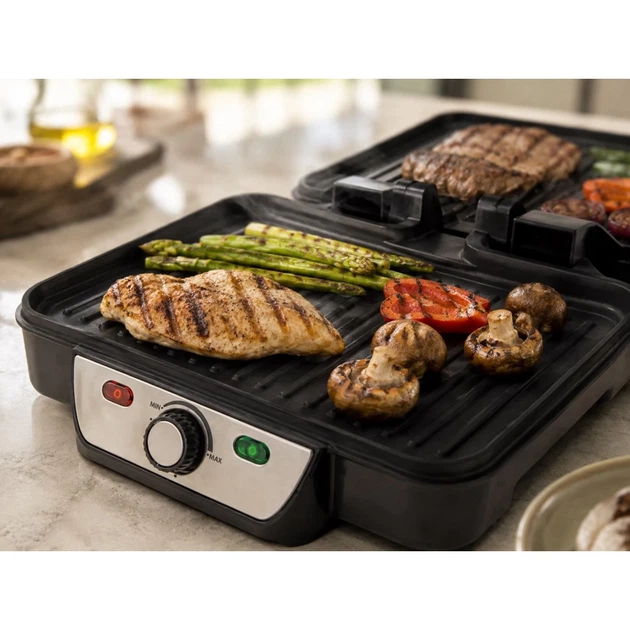 Электрогриль Esperanza Provolone EKG007 1800 Вт Stainless Steel (5901299914649) - Фото 8 Электрогриль Esperanza Provolone EKG007 1800 Вт Stainless Steel (5901299914649) - изображение 8